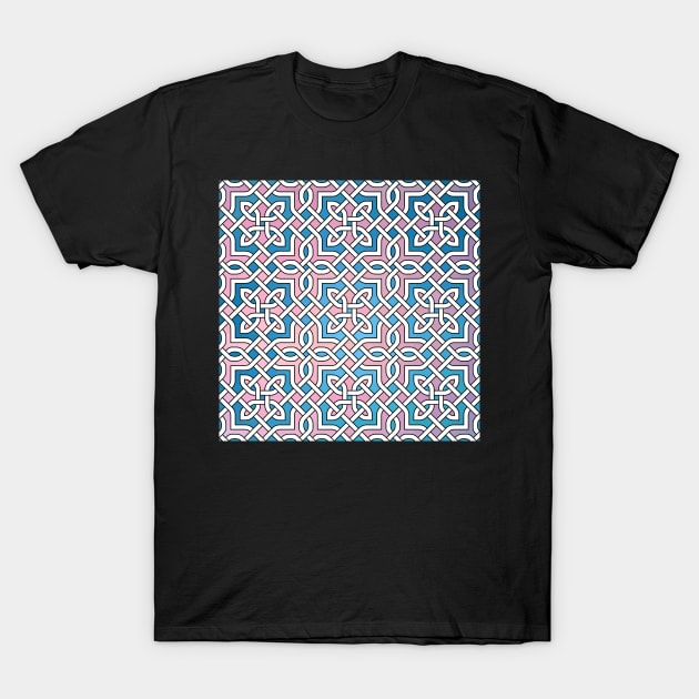 Celtic Star Cross Pattern T-Shirt by Girih